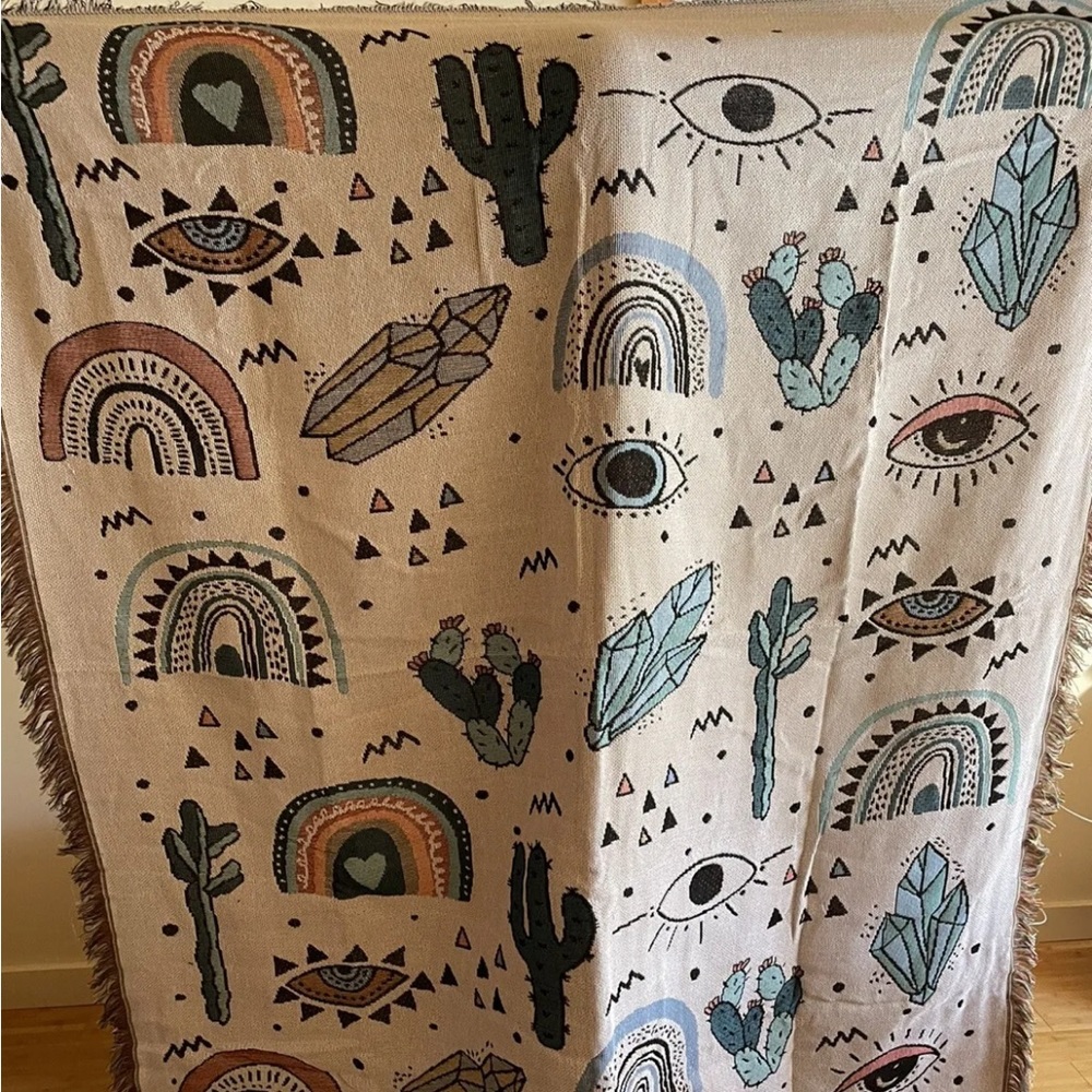 Cactus & Evil Eye tapestry 🧿